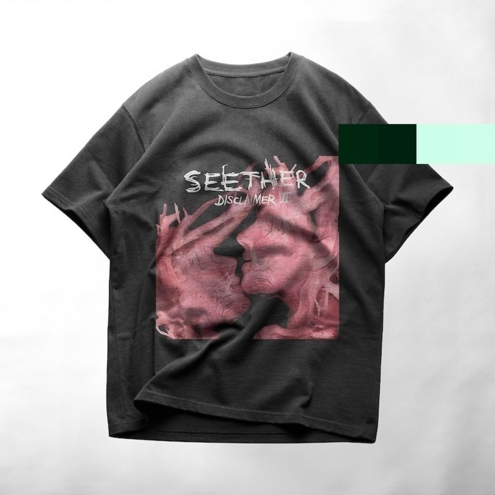 Unisex Seether Broken Disclaimer Music Fan Retro T-Shirt
